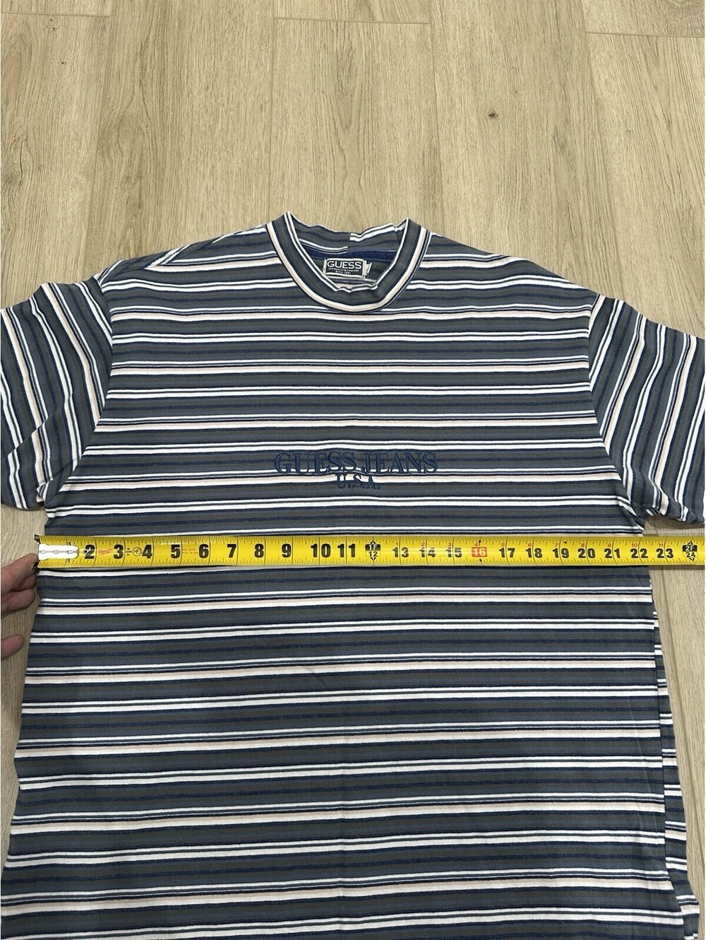 Vintage 90s Guess Jeans USA Striped Shirt Men’s XL Multicolor - Picture 8 of 9